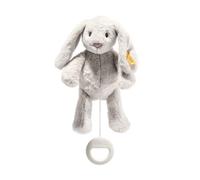 Steiff Hase Hoppie My First - Carillon 26 cm, colore: Grigio chiaro