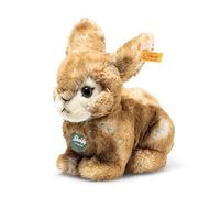 Steiff Melly Coniglio seduto, marrone, 20 cm, Teddies for Tomorrow, coniglietto di peluche in morbido peluche, morbido peluche per giocare e coccole, lavabile in lavatrice