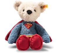 Steiff Orsacchiotto Superman, 29 cm, colorato, ideale per bambini e fan, in morbido peluche, lavabile in lavatrice