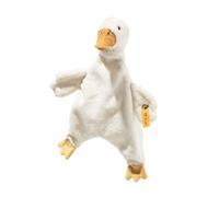 Steiff Peluche Doudou Oca Gilda, dolce animale di stoffa per bambini, bambine e neonati da 0 mesi, Friends, pupazzo di 28 cm, bianco, 242861