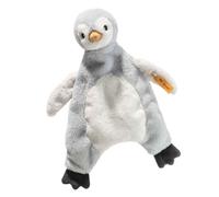 Steiff Peluche Doudou Pinguino Lio, dolce animale di stoffa per bambini e neonati da 0 mesi, Friends, pupazzo di 26 cm, grigio chiaro, 242823