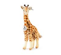 Steiff Peluche Giraffa Bendy, dolce animale di stoffa con occhi in plastica per bambini e bambine, pupazzo di 45 cm, multicolore, 068041
