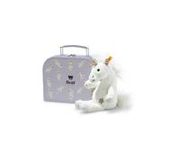 STEIFF Peluche Unica Unicorno ciondolante in valigia 20 cm bianco