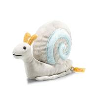 Steiff Snailly Lumaca da 20 cm, Soft Cuddly Friends, peluche per giocare e coccole, in morbido peluche per la pelle delicata dei bambini, lavabile in lavatrice