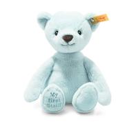 Steiff Teddy steckbrief, Friend Soft Cuddly Friends My First Orsacchiotto di Peluche per Bambini, Morbido, Lavabile, Azzurro, 26 cm, Colore Blu, 1 Stück (1er Pack), 242144