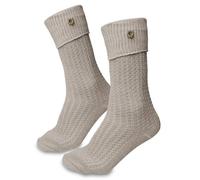 Steigenhöfer - Calze lunghe tradizionali per Oktoberfest, unisex, in cotone Trachten, per costumi bavaresi, Antracite Con Spilla Stella Alpina, 9-9.5