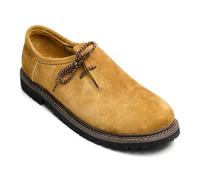 Steigenhöfer - Scarpe da avena da uomo, in vera pelle, per Oktoberfest, celebrazioni ed eventi, marrone, 41 EU