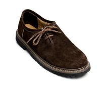 Steigenhöfer - Scarpe da avena da uomo, in vera pelle, per Oktoberfest, celebrazioni ed eventi, marrone scuro., 41 EU