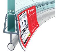STEIGNER Guarnizione doccia, 100cm, per spessore vetro 3,5/4/ 5 mm, guarnizione semicircolare in PVC, UK18