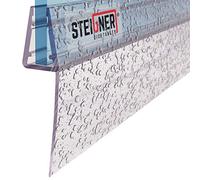 STEIGNER Guarnizione doccia, 100cm, per spessore vetro 6/7/ 8 mm, guarnizione dritta in PVC, UK05
