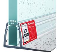 STEIGNER Guarnizione doccia 140 cm UK01 (1 pz.) - Guarnizione box doccia verticale per docce angolari o pentagonali con porta 3,5-5 mm - Colore: trasparente - Perfetta aderenza, Finitura estetica