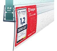 STEIGNER Guarnizione doccia 170 cm UK05 (1 pz.) - Guarnizione verticale per doccia angolare o pentagonale con porta 6-8 mm - Colore: trasparente - Perfetta aderenza, Finitura estetica, Impermeabile