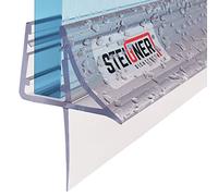 STEIGNER Guarnizione doccia, 40cm, per spessore vetro 6/7/ 8 mm, guarnizione dritta in PVC, UK09