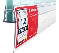 STEIGNER Guarnizione doccia 70 cm UK04 (1 pz.) - Guarnizione verticale per doccia angolare o pentagonale con porta 3,5-5 mm - Colore: trasparente - Impermeabile, Facile installazione