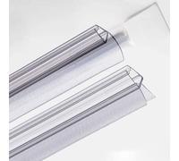 STEIGNER Guarnizione doccia curva UK03 100cm (1 pz.) trasparente per porta 6-8 mm - Set con guarnizione parete UK05 200cm - Perfetta aderenza, Materiale flessibile, Impermeabile, Facile installazione