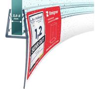 STEIGNER Guarnizione doccia sottoporta curva 110 cm UK04 (1 pz.) - Guarnizione curva per doccia semicircolare o quarto di cerchio con porta 3,5-5 mm - Colore: trasparente - Materiale flessibile