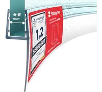 STEIGNER Guarnizione doccia sottoporta curva 90 cm UK05 (1 pz.) - Guarnizione curva per doccia semicircolare o quarto di cerchio con porta 6-8 mm - Colore: trasparente - Materiale flessibile