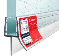 STEIGNER Guarnizione doccia UK03 70 cm (1 pz.) trasparente - Guarnizione box doccia verticale per docce angolari o pentagonali con porta 6-8 mm - Perfetta aderenza, Facile installazione, Impermeabile
