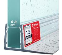 STEIGNER Guarnizione doccia UK02 150 cm (1 pz.) trasparente - Guarnizione box doccia verticale per docce angolari o pentagonali con porta 6-8 mm - Materiale resistente, Perfetta aderenza, Impermeabile