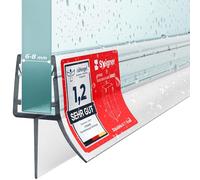 STEIGNER Guarnizione doccia UK03 50 cm (1 pz.) trasparente - Guarnizione box doccia verticale per docce angolari o pentagonali con porta 6-8 mm - Perfetta aderenza, Facile installazione, Impermeabile