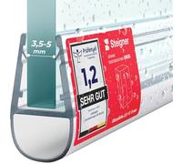 STEIGNER Guarnizione doccia UK06 80 cm (1 pz.) trasparente - Guarnizione box doccia verticale per docce angolari o pentagonali con porta 3,5-5 mm - Perfetta aderenza, Finitura estetica, Impermeabile