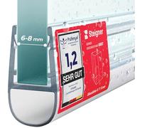 STEIGNER Guarnizione doccia UK07 110 cm (1 pz.) trasparente - Guarnizione box doccia verticale per docce angolari o pentagonali con porta 6-8 mm - Protezione contro le perdite, Materiale resistente