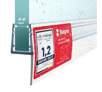 STEIGNER Guarnizione doccia UK55 50 cm (1 pz.) trasparente - Guarnizione box doccia verticale per docce angolari o pentagonali con porta 6-8 mm - Perfetta aderenza, Materiale resistente, Impermeabile
