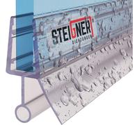 STEIGNER Guarnizione doccia curva UK08 200 cm (1 pz.) trasparente - Guarnizione box doccia verticale per doccia semicircolare o quarto di cerchio con porta 6-8 mm - Materiale flessibile, Impermeabile