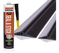 STEIGNER Guarnizione per Garage con Collante di Montaggio Soglia Garage in EPDM, 5,5 m, 20 mm x 112 mm, SGD02
