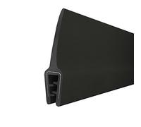 STEIGNER Guarnizione Perimetrale in Gomma T-45 Nera 10x33 mm 1 m Anima in metallo Profilo in gomma Profilo del morsetto Protezione del bordo Rafforzamento del bordo