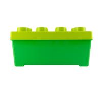 Stein-Experte LEGO® Scatola portaoggetti Verde - media (37x18x18 cm) con coperchio - scatola ordinata impilabile nel design LEGO®