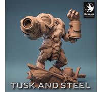 Stein Golem C1 - Tusk And Steel - Lord Of The Print - Figurine Tabletop 28mm