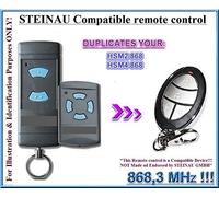 STEINAU HSE2/HSM4 - Trasmettitore manuale compatibile con Steinau HSE2, HSE4, 868,3 MHz, codice fisso, cloni