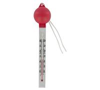 Steinbach 61310 Floating termometro Bianco con Parte Superiore Arrotondata Rosso