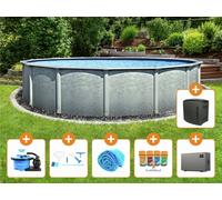 Steinbach Piscina Grande Set Round Ø 457 x 135 cm - Set Completo Large - 1 set