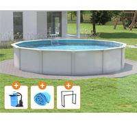 Steinbach Piscina Nuovo de Luxe II Ø 550 x 120 cm - Set Top - 1 set