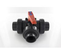 Steinbach Rubinetto a Sfera a 3 Vie in PVC PN 10/De 50 mm