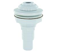 STEINBACH Ugello di Scarico S1, Collegamento: Ø 32/38 mm, 1 1/2" IG, per Tutti i Comuni bacini, 060905, Bianco