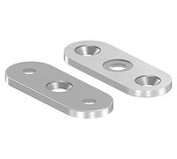 STEINBACHER© | piastra di supporto in acciaio inox, piatta, 3x6,5mm, V2A, 63x25x4mm