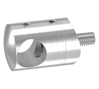 STEINBACHER© | supporto per barra trasversale in acciaio inox per 42,4 mm, foro da 14,2 mm, V2A