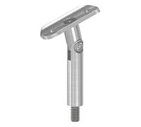 STEINBACHER© | supporto per corrimano in acciaio inox con snodo, piastra 42,4 mm, V2A