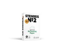 STEINBEIS N°2 TRENDWHITE, carta riprografica, 100% riciclata, tonalità naturale, 80 g, A4, angelo blu, risma da 500 fogli