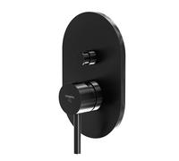 Steinberg 100 - Rubinetto ad incasso per 2 utenze, nero opaco 100 2103 3 S