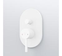 Steinberg 100 miscelatore monocomando, per vasca e doccia, 100 2103 3 W, 100 bianco opaco [Rubinetteria Bagno > Rubinetteria Doccia]