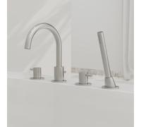 Steinberg 100 rubinetto bordo vasca, miscelatore a due comandi, 100 2400 BN, 100 nichel spazzolato [Rubinetteria Bagno > Rubinetteria Vasca]