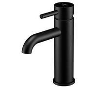 Steinberg 100 rubinetto per lavabo verticale nero 1001750S