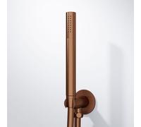Steinberg 100 set doccia con presa d'acqua e supporto, 1 tipo di getto, 100 1670 BC, 100; 250 rame spazzolato [Rubinetteria Bagno > Set Doccia]