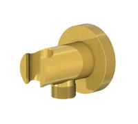 Steinberg 100 supporto doccetta con attacco per tubo flessibile, 100 1667 BG, 100 oro spazzolato [Rubinetteria Bagno > Prese d‘Acqua]