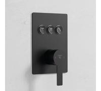 Steinberg 120 rubinetto doccia da incasso con miscelatore, 390 2231 3 S, 120; 135; 160; 180; 200; 205; 240; Sensual Rain nero opaco [Rubinetteria Bagno > Rubinetteria Doccia]