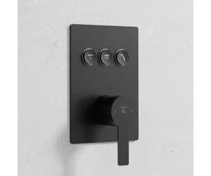 Steinberg 120 rubinetto doccia da incasso con miscelatore, 390 2231 3 S, 120; 135; 160; 180; 200; 205; 240; Sensual Rain nero opaco [Rubinetteria Bagno > Rubinetteria Doccia]